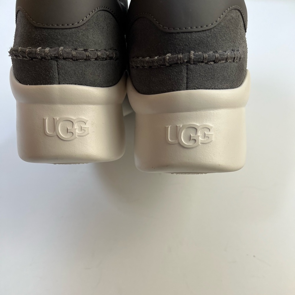 UGG Neutra Logo Elastic Slip-On Sneakers Gray/White Women’s Size 10 - Picture 11 of 16